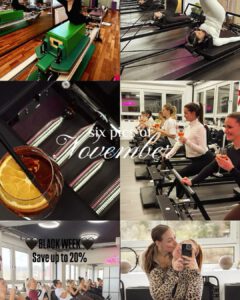 Collage an Fotos aus dem Pialtes Studio mit dem Titel six pictures of November