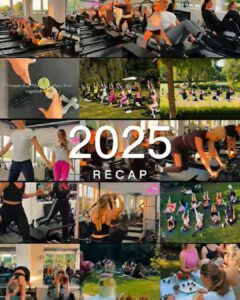 Collage an Fotos aus dem Pialtes Studio mit dem Titel 2025 Recap